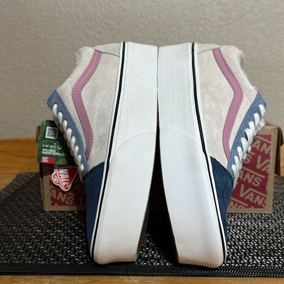 Vans Old Skool Stacked Pig Suede Sherpa Multi Color PFC Free Water Repellent - Picture 4 of 10